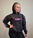 Hoodie genser svart unisex thumbnail
