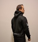 Hoodie genser svart unisex thumbnail