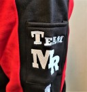 Hoodie genser rød/svart unisex thumbnail