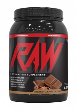 RAW sjoko/cappucino 1,2kg proteinpulver