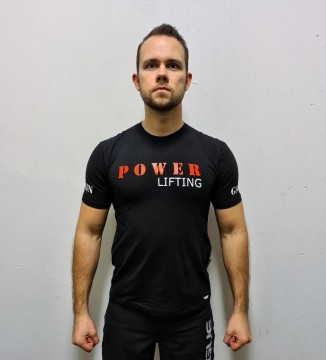 T-shirt Powerlifting gummigrip men